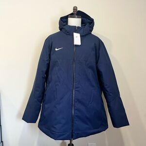 NWT Nike Team 550 Down Hooded Parka Coat Navy Men’s XXL